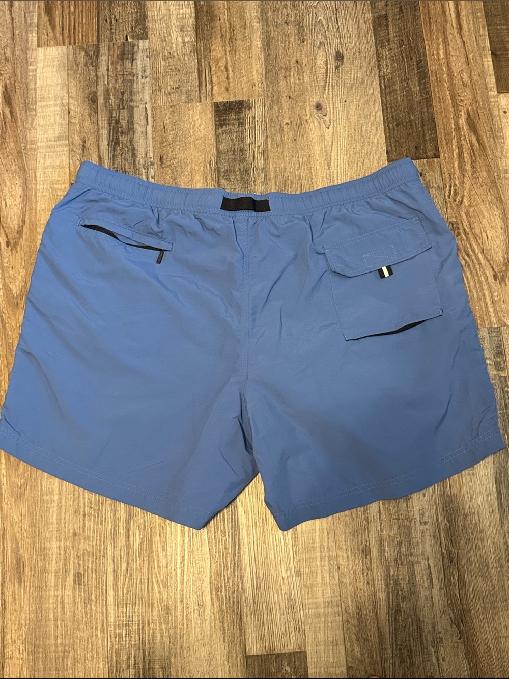 Eddie Bauer Ebtek Nylon Shorts Mesh Lined Belted Men's XXL Blue - Picture 5 of 6